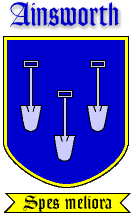 Arms: Ainsworth of Pleasington
