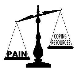 scale showing pain is greater weight